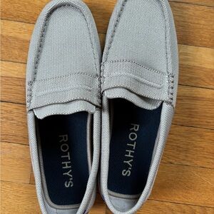 Rothy's Light Gray Men's Slip-On Driving Loafers size 10 Barley